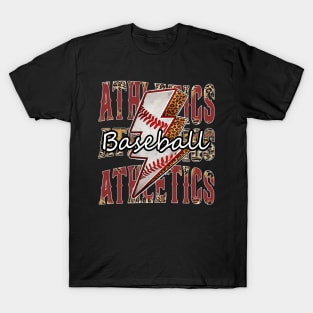 Graphic Baseball Athletics Proud Name Team Vintage T-Shirt